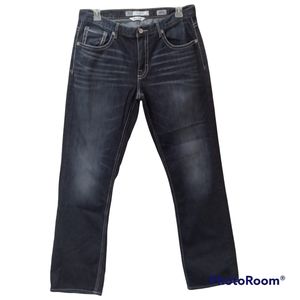 BKE Buckle Men's Derek Boot Leg Dark Wash 36XL